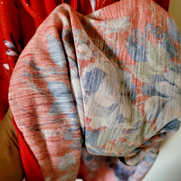 Vintage Polka-dot and Floral Drawstring Shoulder Sleeveless Dress Red Size S - Picture 11 of 12